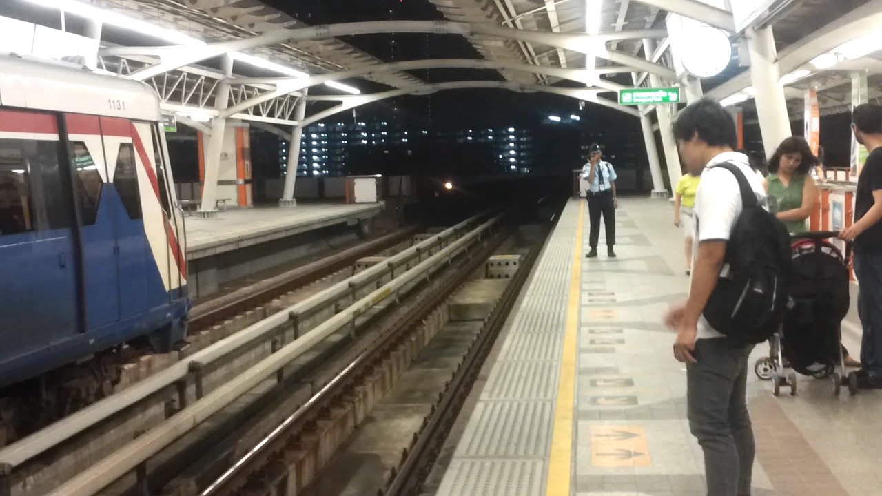 Bangkok BTS - Sky Train, Ratchathewi Station - YouTube