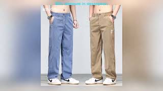 #Summer Thin High Quality Newly Upgraded Soft Lyocell Fabric Men's Jeans Straight Denim Pants De screenshot 4