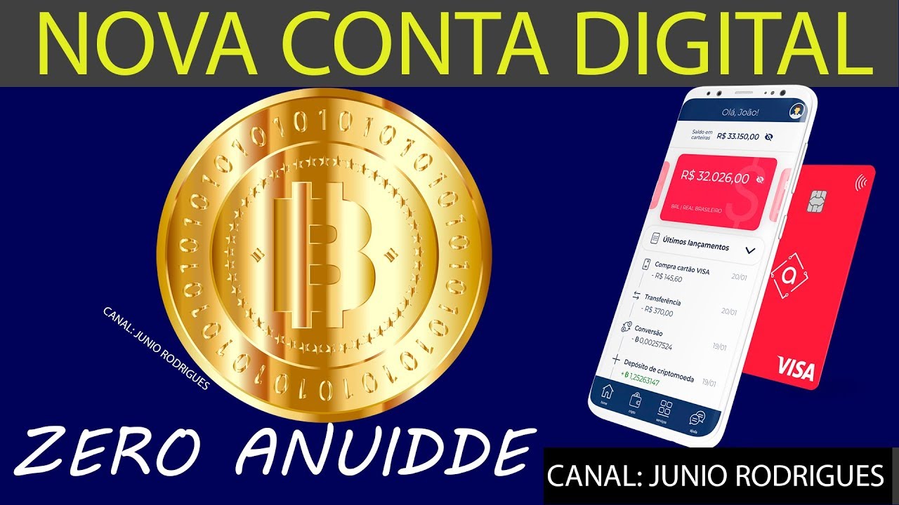 NOVA CONTA DIGITAL ALTERBANK COM CARTÃO VISA INTERNACIONAL #BITCOIN