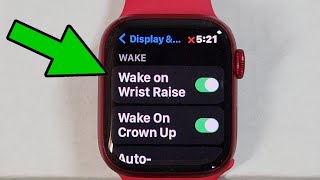 Wake up Apple Watch with wrist raise and crown press