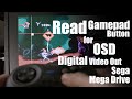 Read gamepad for digital video output OSD menu - prototype