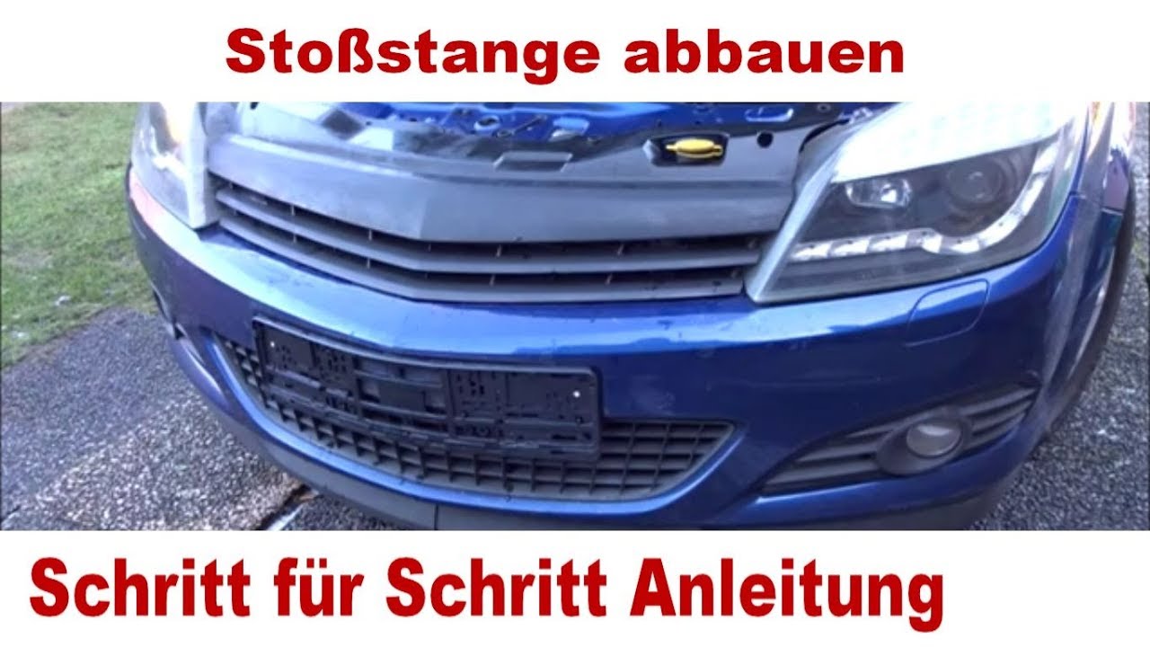 Opel Astra H Scheinwerfer Ausbauen Und Stossstange Abbauen Anleitung Schritt Fur Schritt Youtube