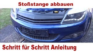 Opel Astra H Scheinwerfer Ausbauen Und Stossstange Abbauen Anleitung Schritt Fur Schritt Youtube
