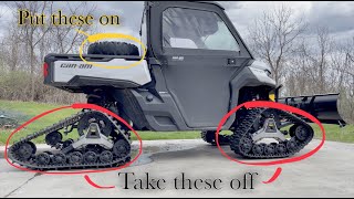 Celebrity How to swap Apache 360 tracks for tires on a Can-Am HD10 Wealth