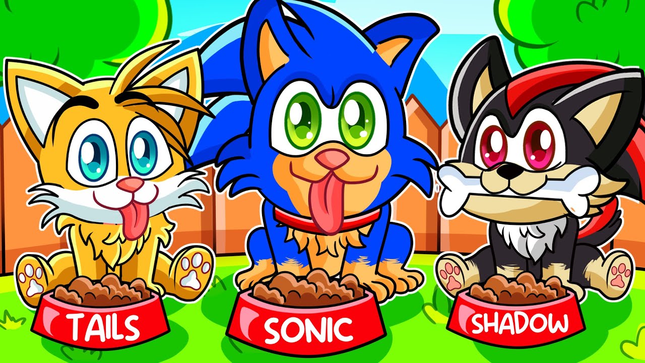 ¡NOS CONVERTIMOS en UNA FAMILIA de PERROS con SONIC Y SHADOW en ROBLOX!