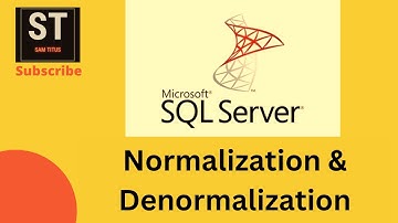 Normalization vs Denormalization in SQL (Tamil)