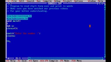 Read digit from user and print words