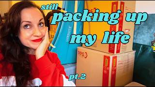 I Packed Up My Entire Apartment Alone... 📦😭  Moving Vlog Part 2