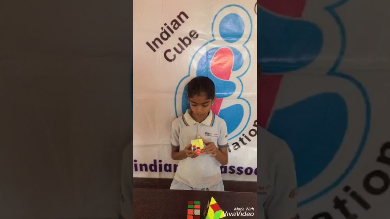 Young cuber from Indian Cube Association