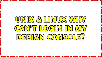 Unix & Linux: Why can