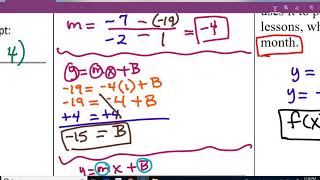 Writing a Function from a graph, 2 coordinates, and a table. - Part 1