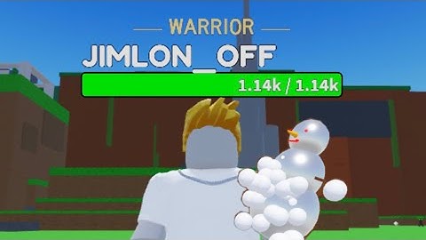 DEFEATING MACHINE SNOWMAN (every second add 1 skill point) - JIMLON