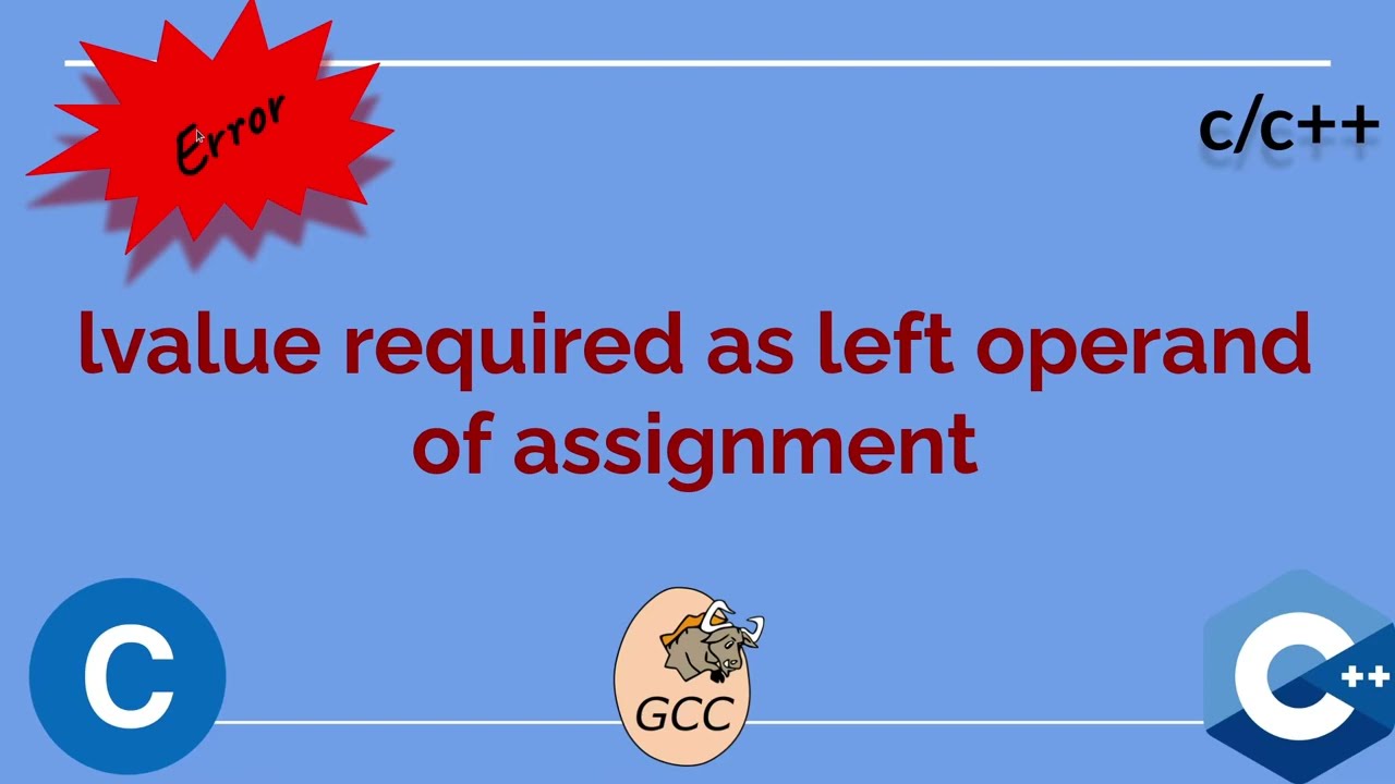 lvalue required as left operand of assignment book