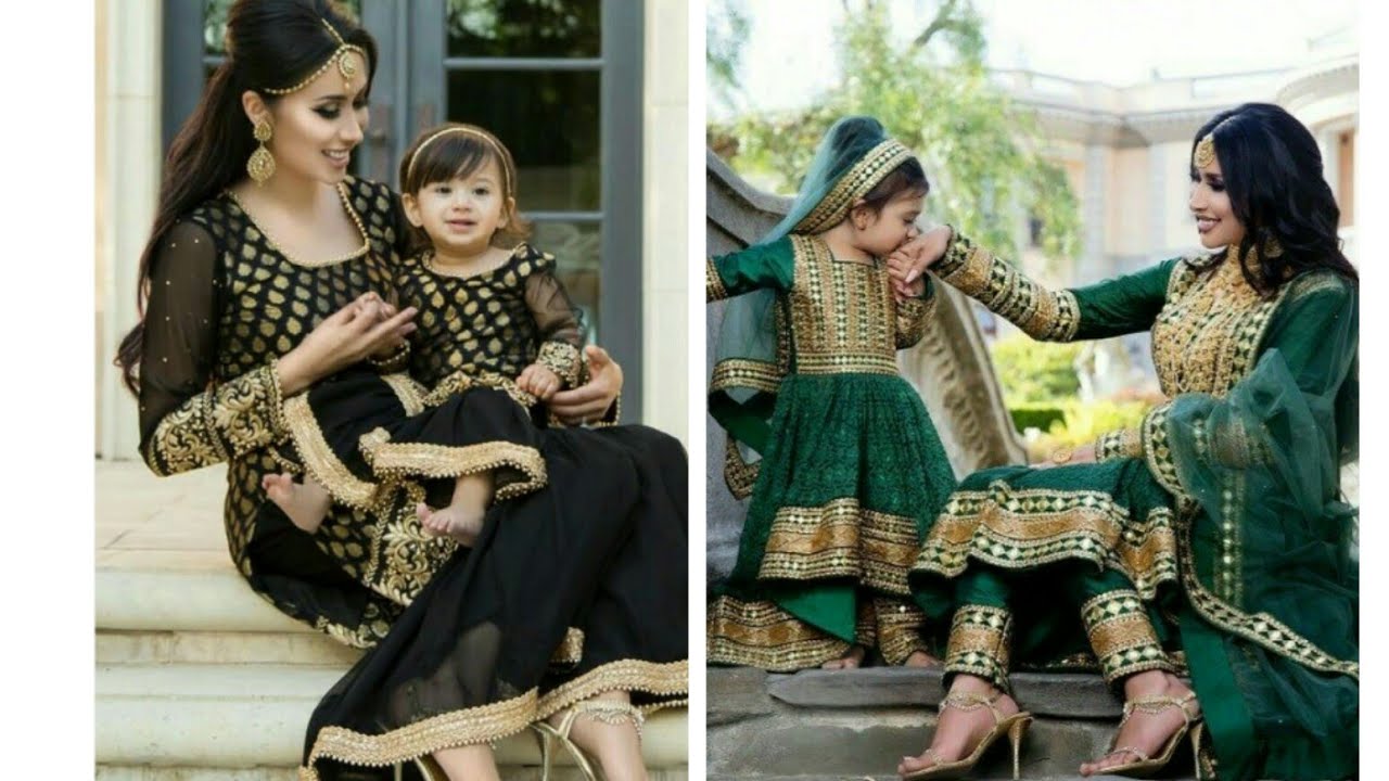 Latest and Stylish Mom Kid's same dresses Same look Beautifull