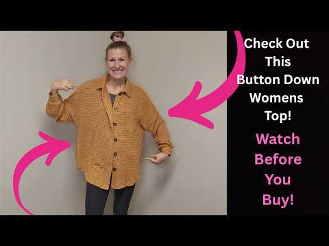 Dokotoo Womens Waffle Knit Shacket Jacket Casual Button Down Shirts Tops