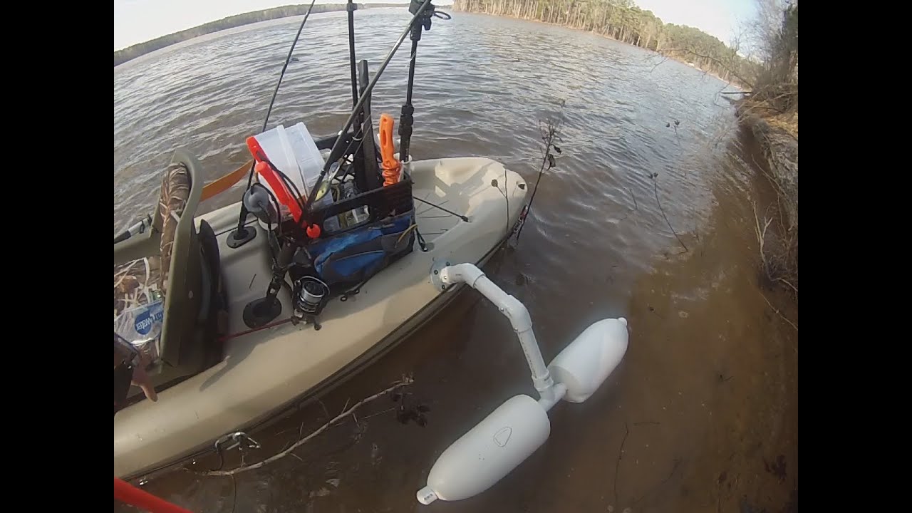 Kayak Fishing Pelican Boost Angler 100 Stabilizers DIY 