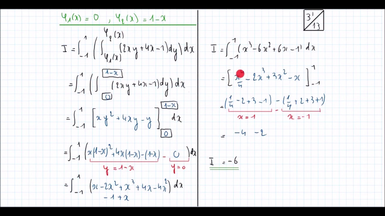 TD1 intégrales doubles