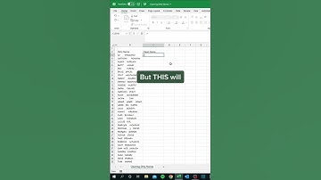 Clean up your act with this Excel hack #shorts