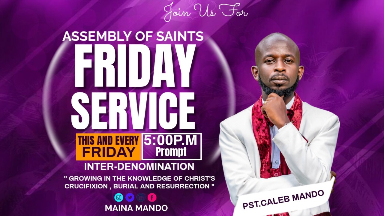 ASSEMBLY OF SAINTS WITH PST CALEB MANDO || 20TH FEBRUARY 2026