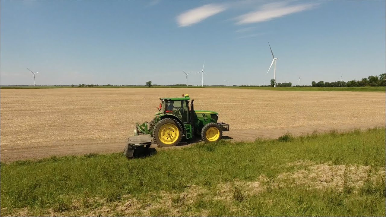 Mowing Roadsides | Keeping Rye out of our Fields VLOG 8 - YouTube