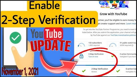 How to Enable 2 Step Verification | Youtube Update 2021 | Myre G