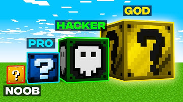 NOOB vs PRO vs HACKER vs GOD : LUCKY BLOCK CHALLENGE in Minecraft! (Animation)