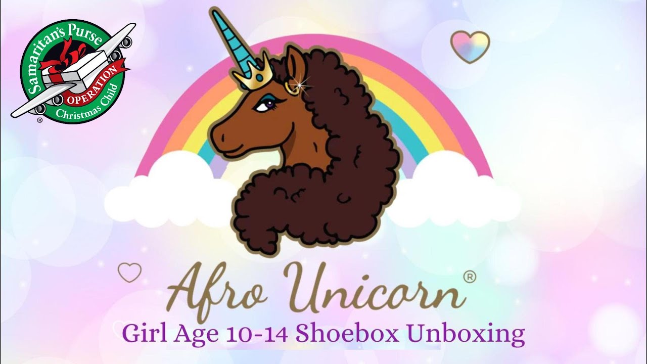 Afro Unicorn Unboxing for Girl Age 10-14