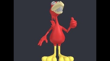 3D Model of bird - file cadnav.com_A1002ARedBird_Posed_HR.lwo