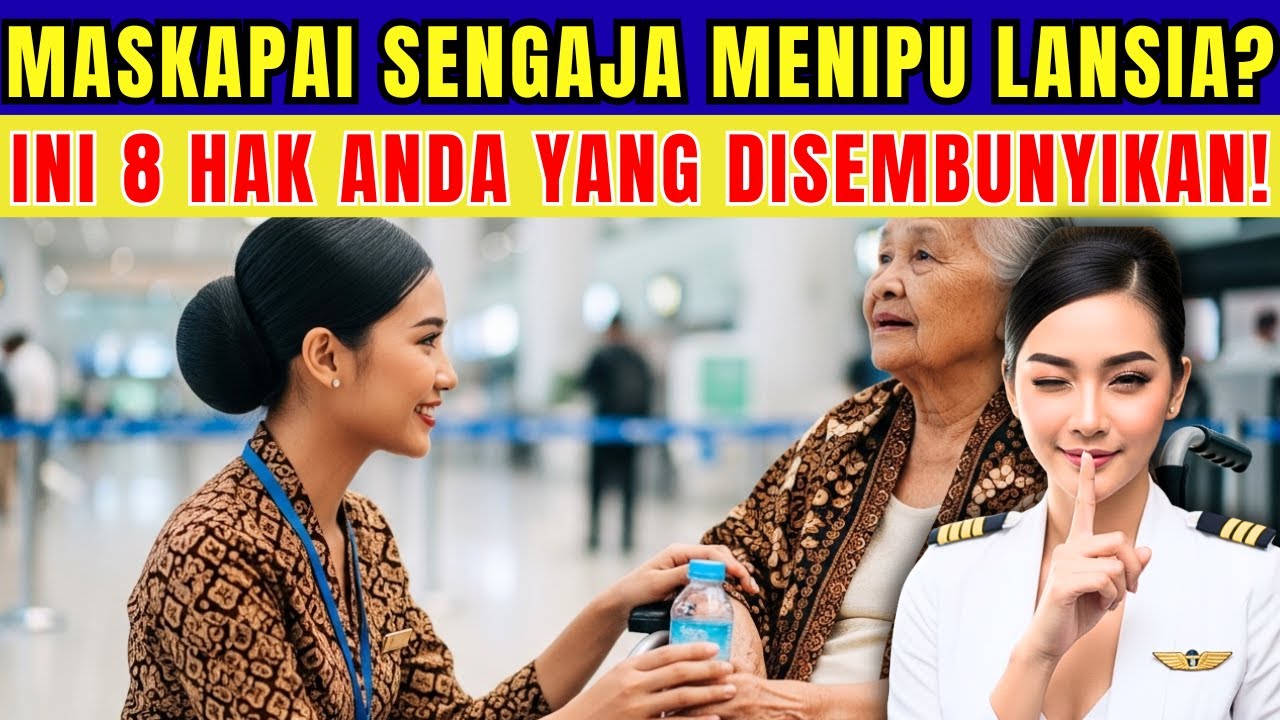 KHUSUS USIA 60+! 8 Hak di Pesawat yang WAJIB Anda Tahu | Tips Pramugari