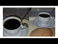 طريقة تحضير فنجان قهوة سهلة وبسيطة من يد ام هناء الهادي 