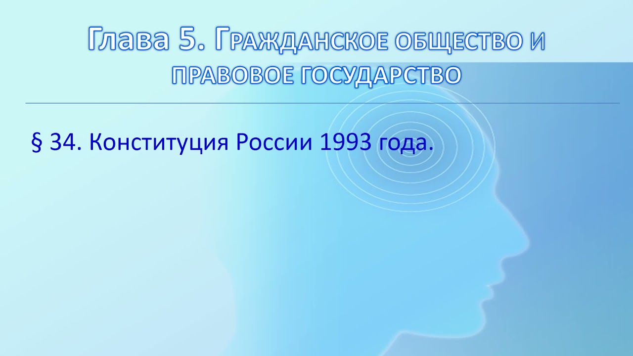 Основы правоведения (05 34 Конституция России 1993 года.)