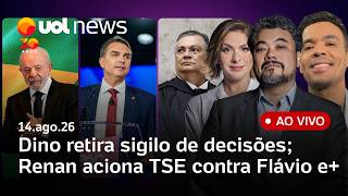 Renan Santos aciona TSE contra Flávio Bolsonaro; Lula diz estar tentando falar com Trump; Quaest e+