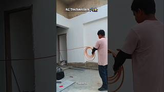 Daikin Split AC AC Copper Piping🛠️🧑‍🔧#daikin #split #ac #copper #piping #shorts #airconditioner
