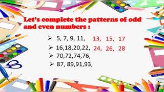 CLASS III- MATHS UNIT-13 PATTERNS OF EVEN AND ODD NUMBERS
