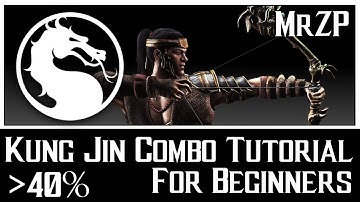 COMBO TUTORIALS - Kung Jin (Bojutsu) For Beginners -  Mortal Kombat X (MKX)