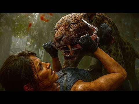 Lara Croft's Deadly Encounter with Jaguars in the Amazon Jungle | Shadow of the Tomb Raider 4K