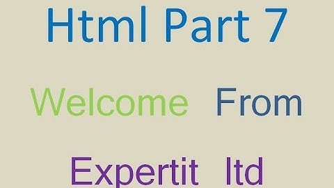 html bangla tutorial part 7