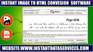Accurate Image to HTML Converter or Conversion Software