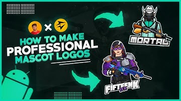 How To Make Mascot Logo Like Professionals. Pubg Character Mascot Logo On Android (Part- I).