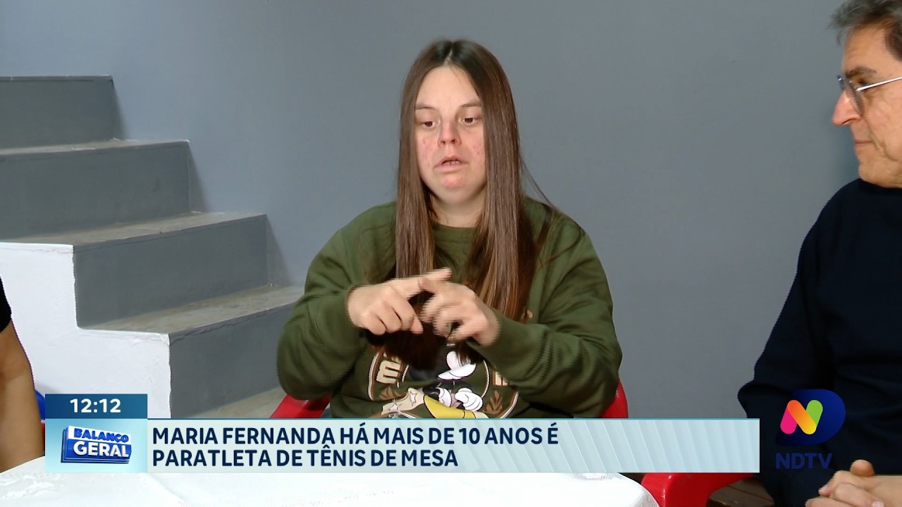 Maria Fernanda supera desafios e se destaca no paratênis de mesa