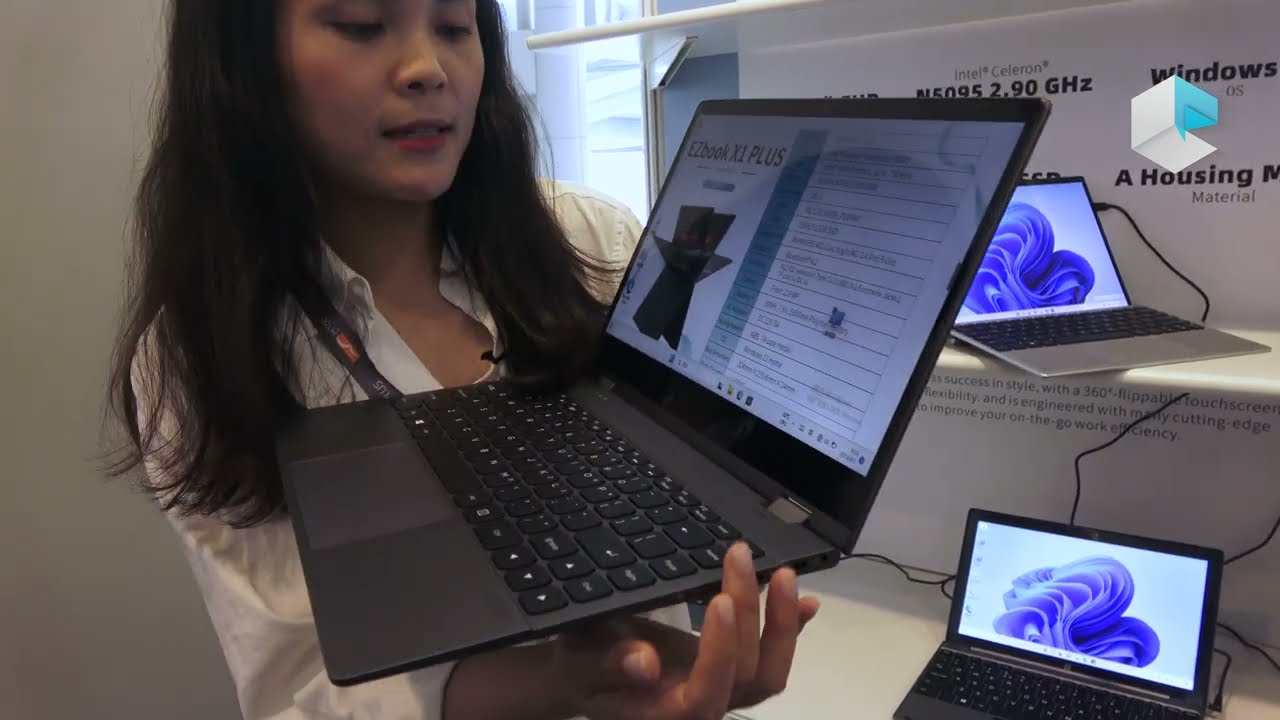 Jumper EZbook X1 Plus 360 convertible - YouTube