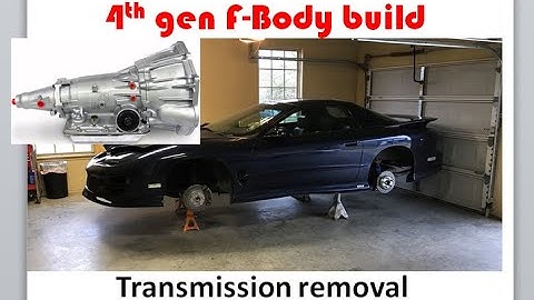 4th gen FBody Trans Am project. Under view & Pulling the trans.