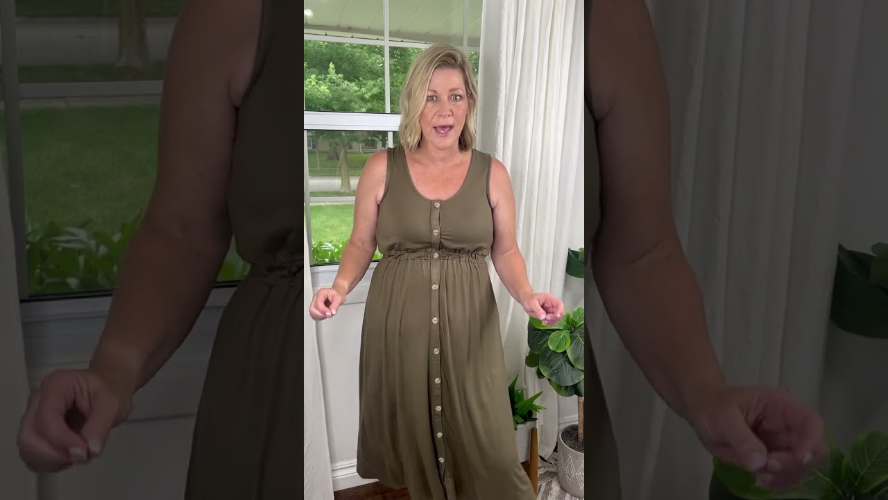 Button Down Maxi Dress