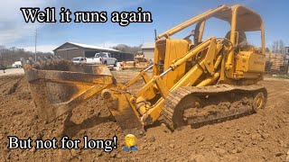 Deere 455E track loader is back to life after engine rebuild but it didn’t last long @C_CEQUIPMENT