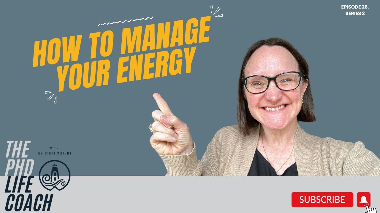 How to manage your energy