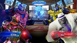 Hulk & Thanos VS Ultron & Thanos (Very Hard) - Marvel vs Capcom | 4K UHD Gameplay