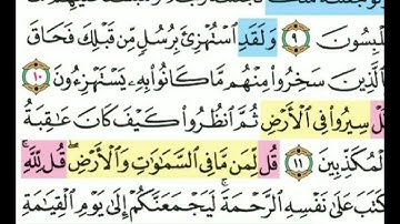 تيسير حفظ سوره الانعام الآيات (9-12) تكرار كل ايه 3 مرات مع الربط بين الآيات بصوت الشيخ الحصري