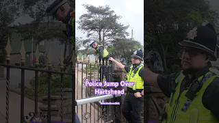 Police Jump Over Hartshead