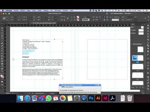Indesign : importation du texte et nettoyage des polices