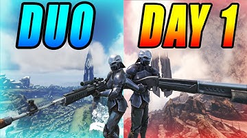 How A DUO Takes On The WHOLE Server DAY 1 | Ark Unofficial PVP |